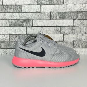 New Nike Roshe Golf Shoes Mens 8.5 Gray Pink Nike Golf